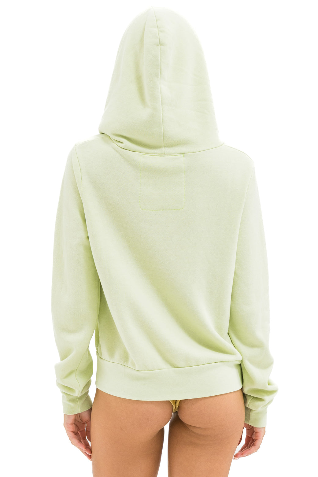5 STRIPE HOODIE - LIME CREAM // SEAFOAM - Image 5