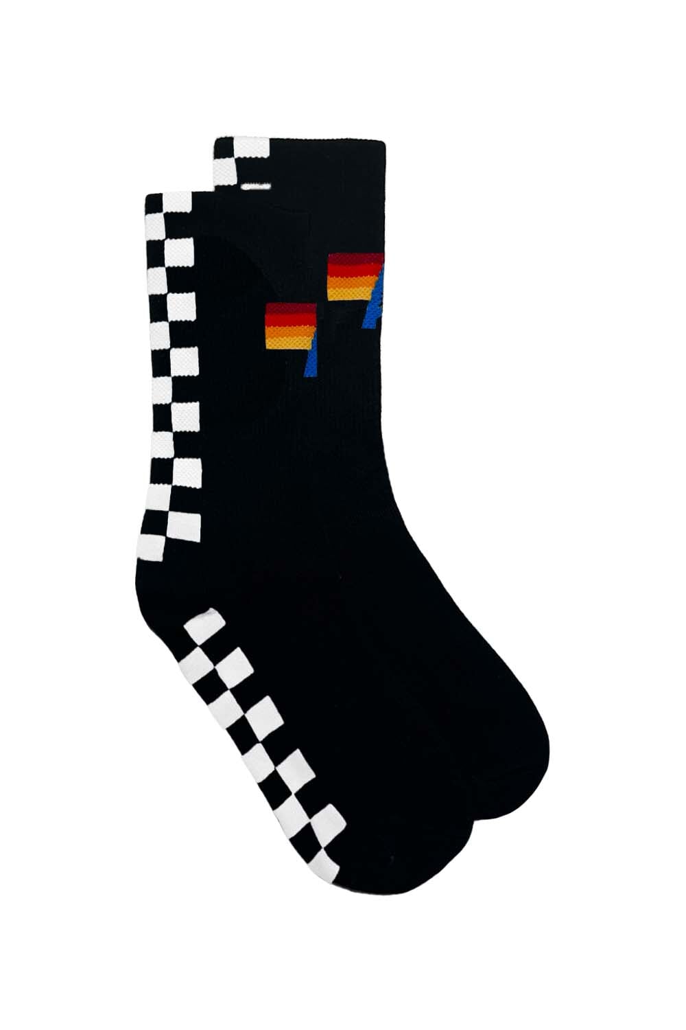 CHECKERED SOCK - BLACK // WHITE - Image 2