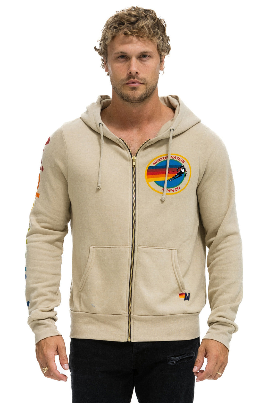 AVIATOR NATION ASPEN HOODIE - SAND - Image 2